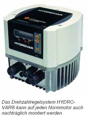 Lowara HYDROVAR Drehzahlregelsystem